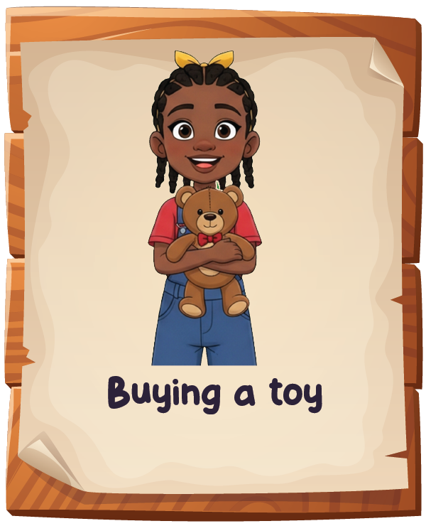 Buying a toy